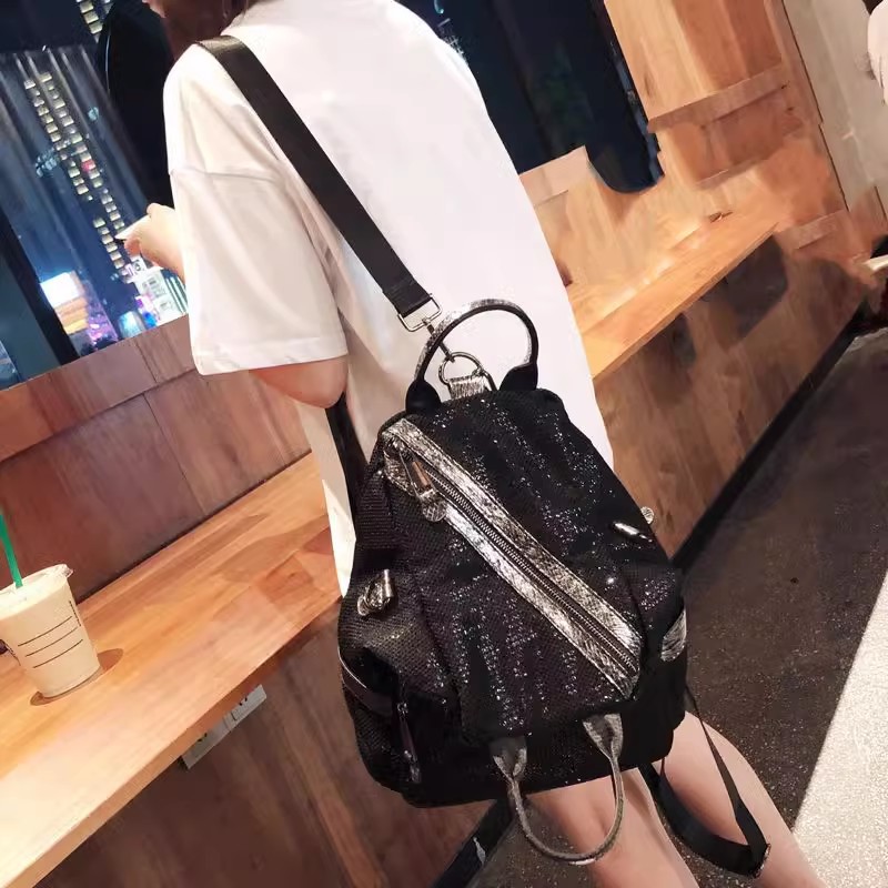 New Women Nylon Sequins Backpa - Luxury Bags Vintage review and price