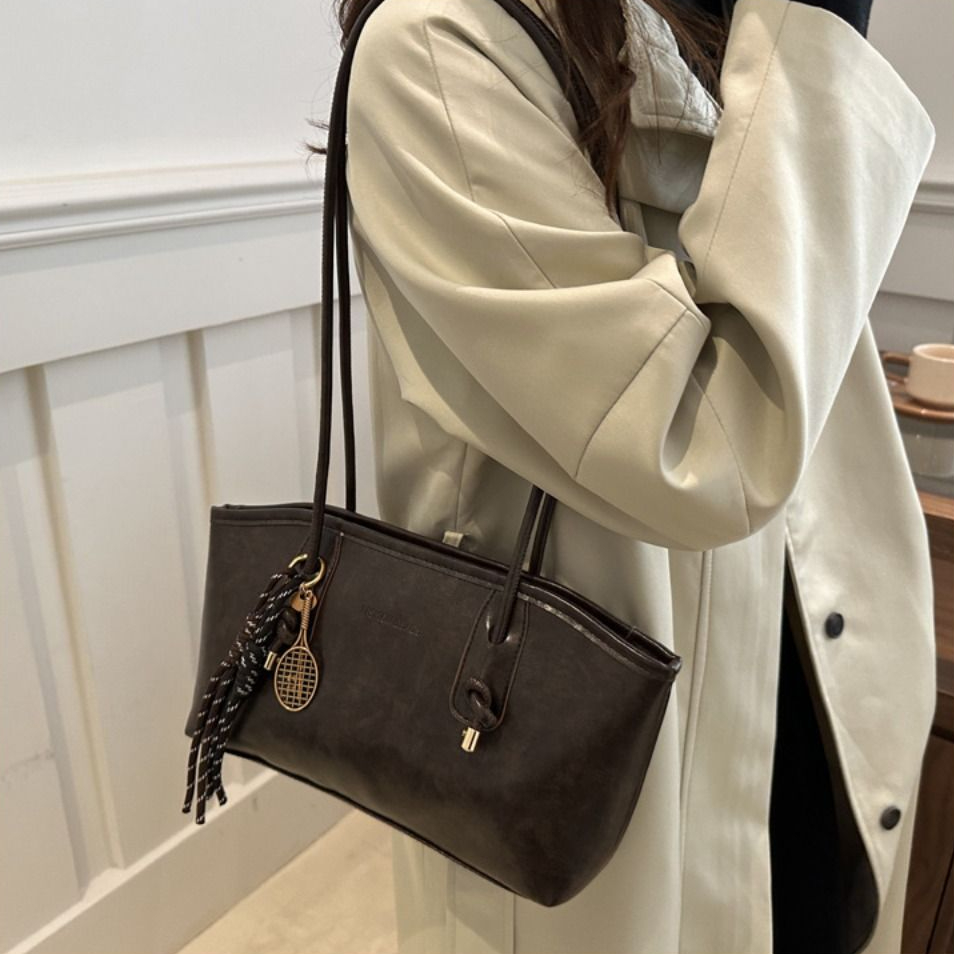Retro PU Leather Tote Bag Luxu - Luxury Y2K Bags review and price