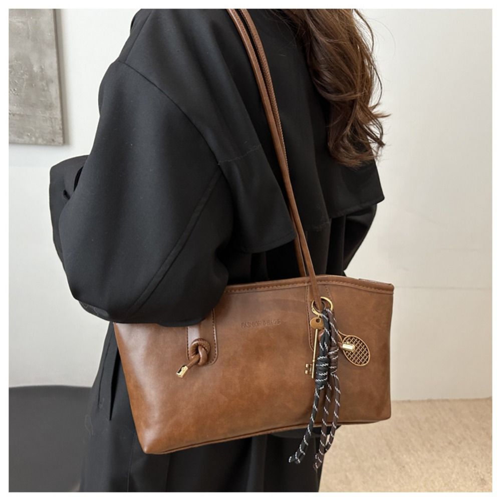 Retro PU Leather Tote Bag Luxu - Luxury Y2K Bags review and price