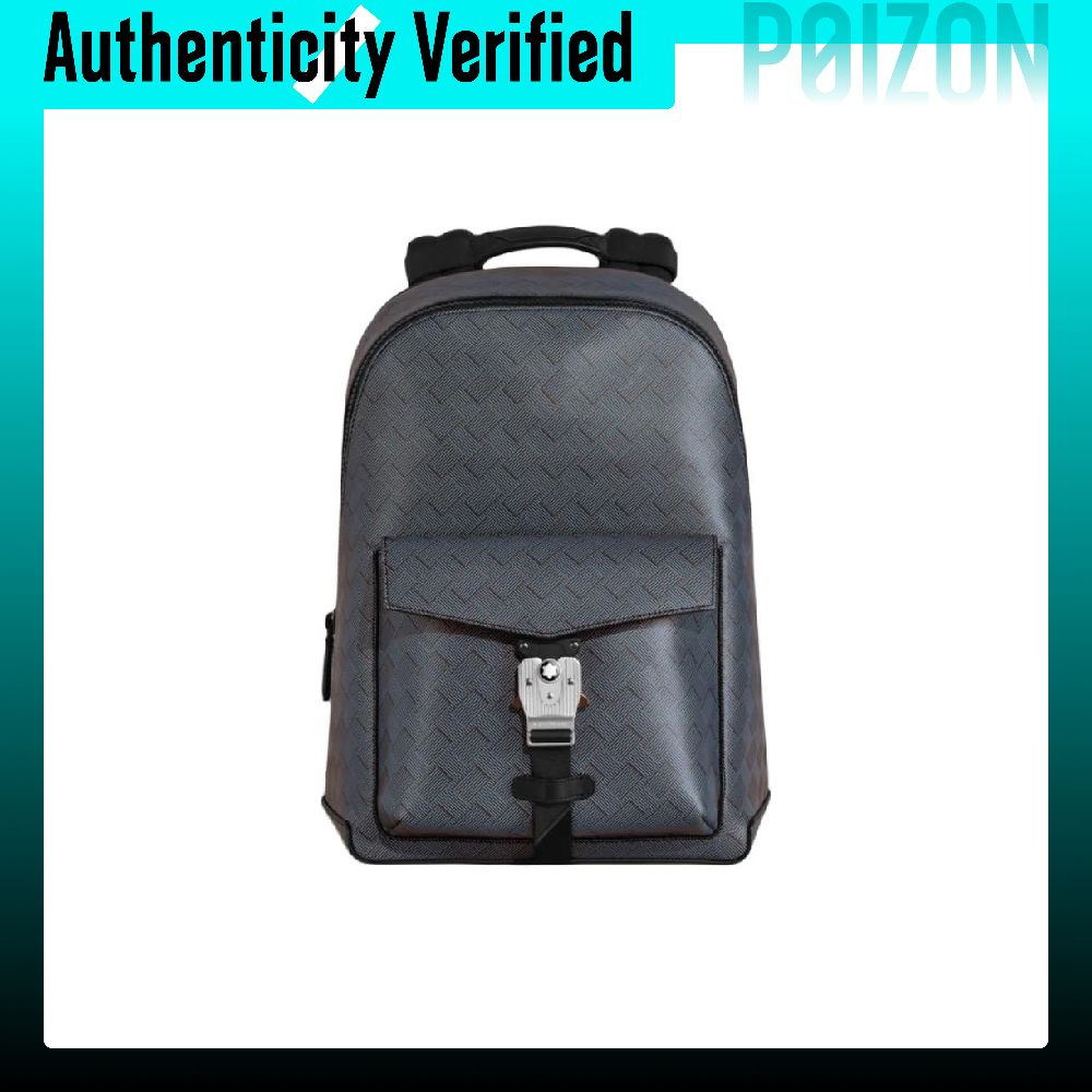MONTBLANC Carbon Fiber Pattern - Genuine Leather Backpack review and price