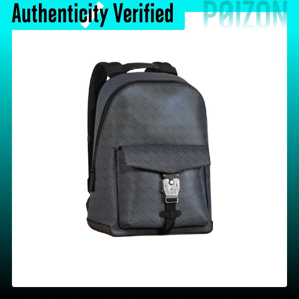 MONTBLANC Carbon Fiber Pattern - Genuine Leather Backpack review and price