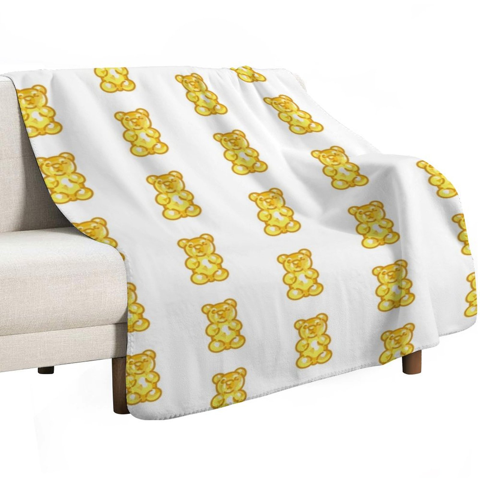 Gummy Bear - Yellow Throw Blan - Luxury Bags Yellow review and price