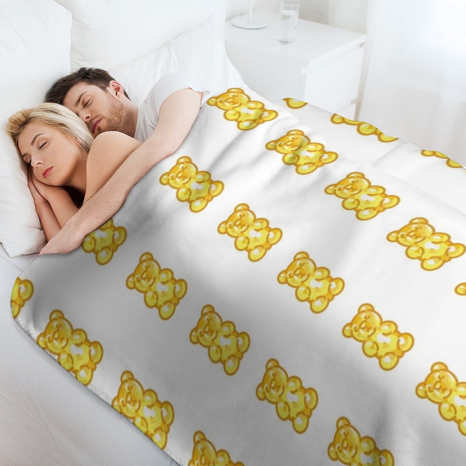 Gummy Bear - Yellow Throw Blan - Luxury Bags Yellow review and price