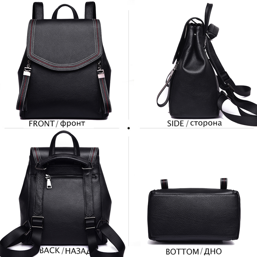 Fashion Thread Women Backpack  - Genuine Leather Backpack review and price