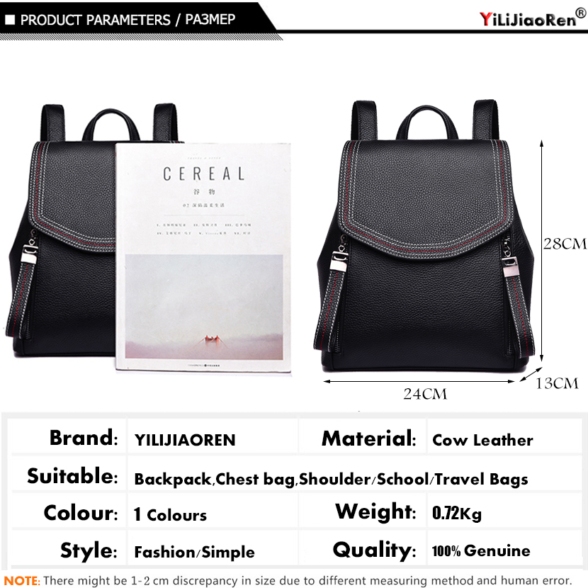 Fashion Thread Women Backpack  - Genuine Leather Backpack review and price