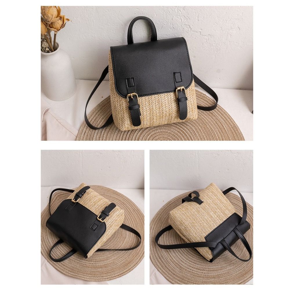 Versatile Bag PU Leather Straw - Luxury Bags Vintage review and price