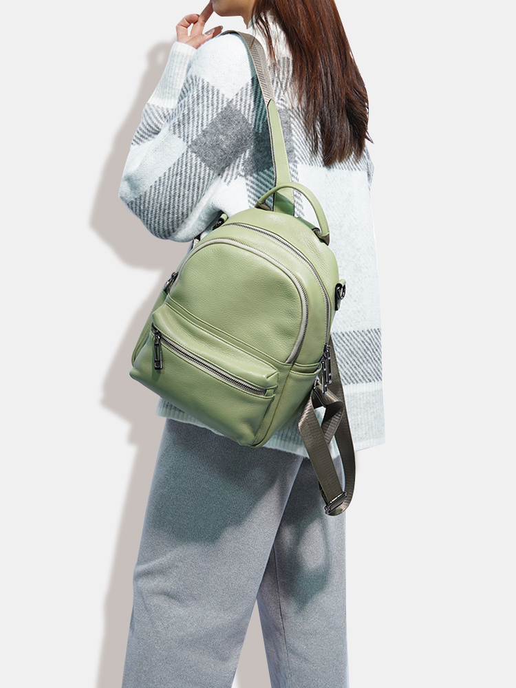 Zency Women Leather Backpack K - Genuine Leather Backpack review and price