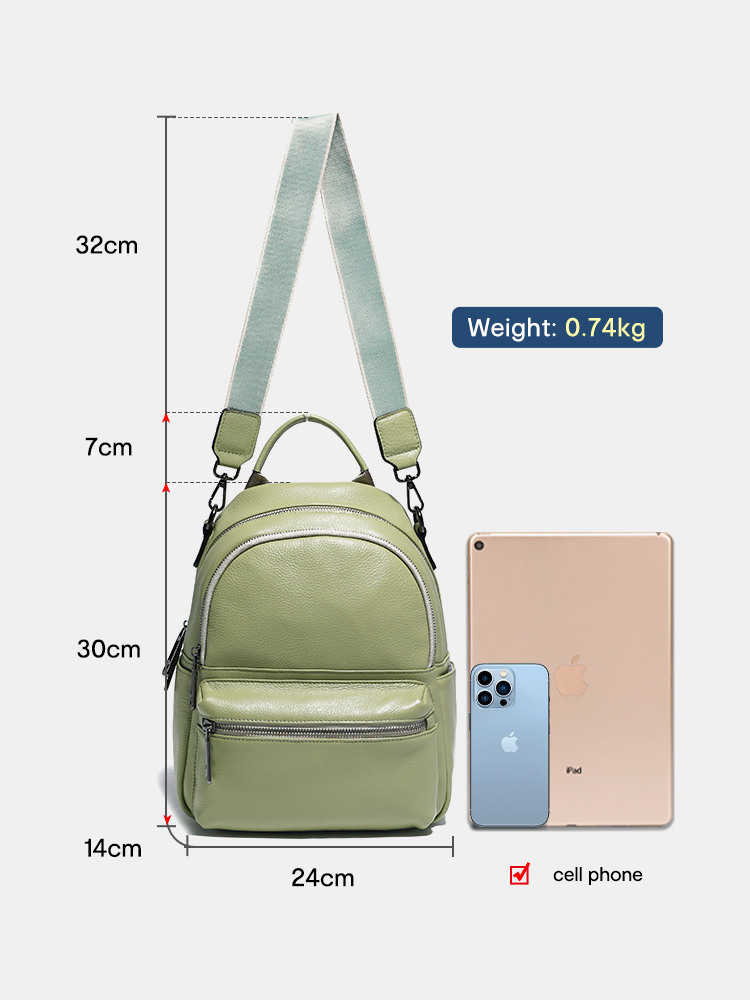 Zency Women Leather Backpack K - Genuine Leather Backpack review and price