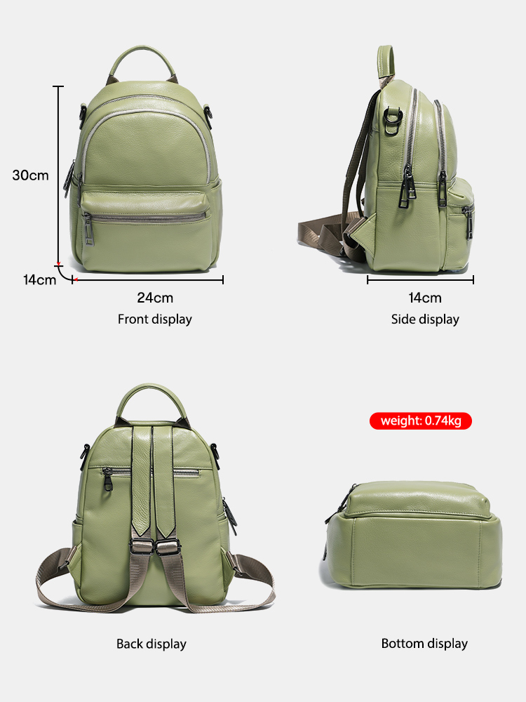 Zency Women Leather Backpack K - Genuine Leather Backpack review and price