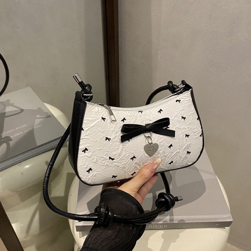 Y2k Pink Bow Armpit Bag for Wo - Luxury Y2K Bags review and price