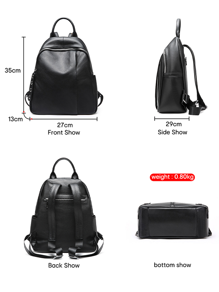 Zency Anti-theft Design Women  - Genuine Leather Backpack review and price