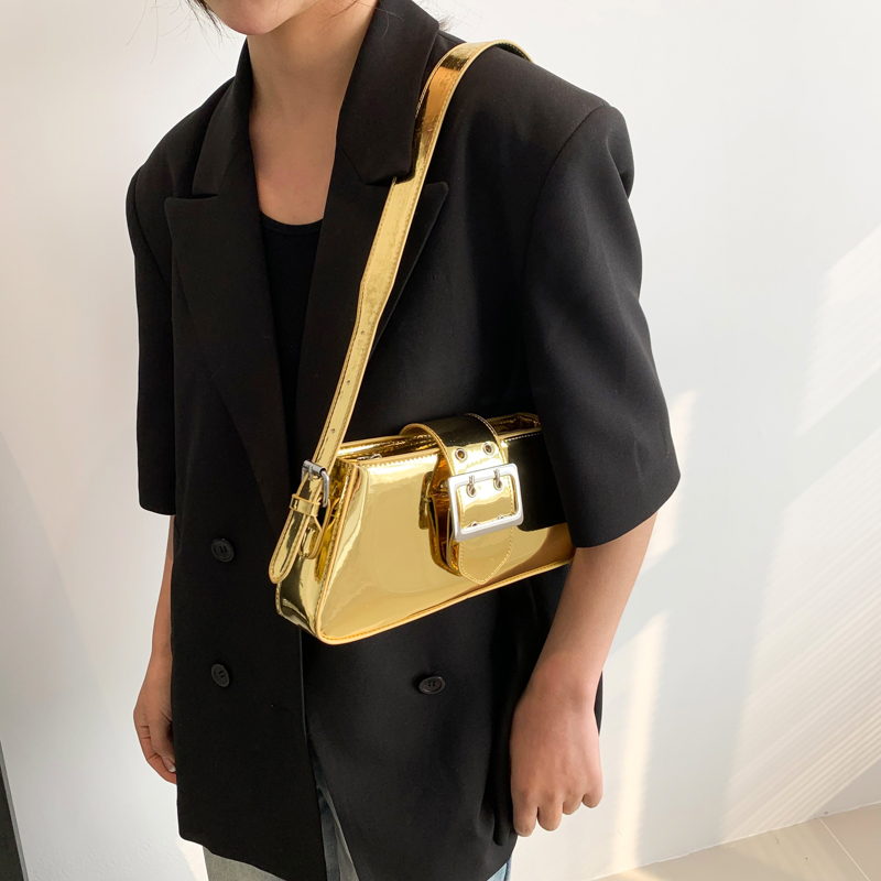 Y2K Gold Shouder Bag for Women - Luxury Y2K Bags review and price