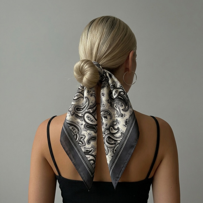 Luxury Satin Square Scarf Pais - Luxury Bags Vintage review and price