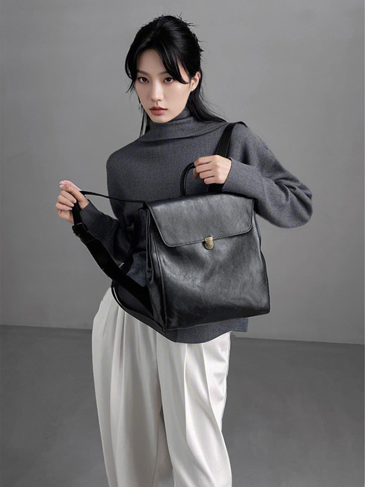 Luxury Brand Genuine Leather B - Genuine Leather Backpack review and price