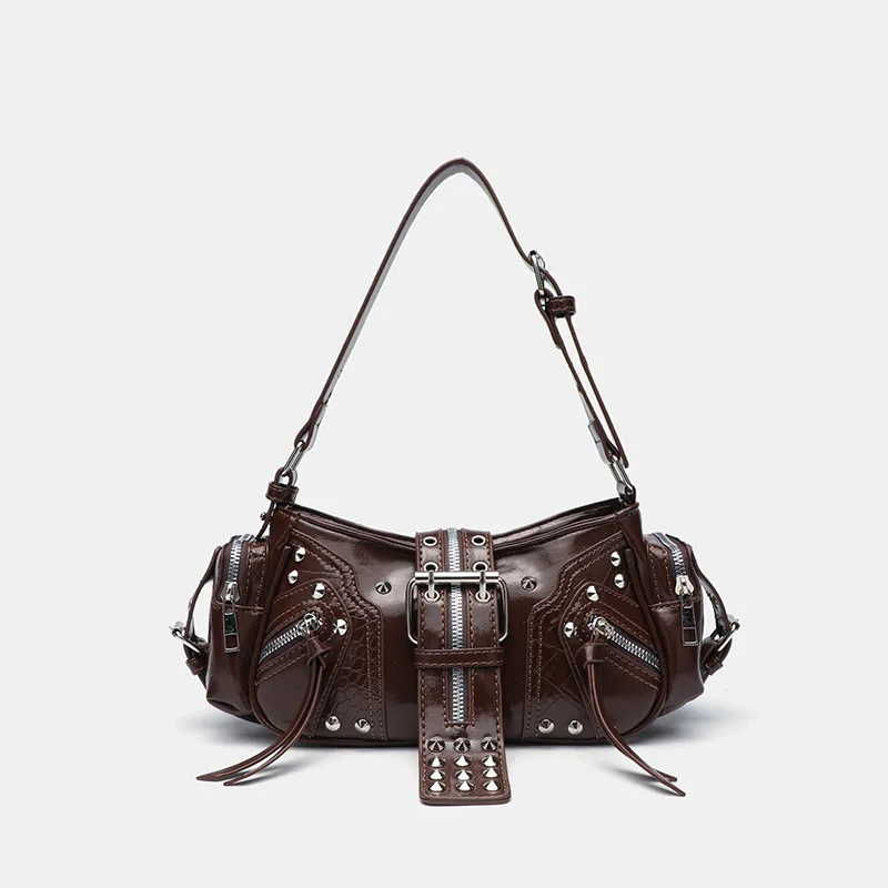 Gothic Rivet Handbag Waist Bag - Luxury Y2K Bags review and price