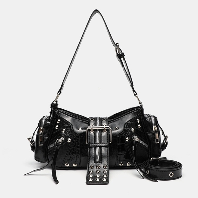 Gothic Rivet Handbag Waist Bag - Luxury Y2K Bags review and price