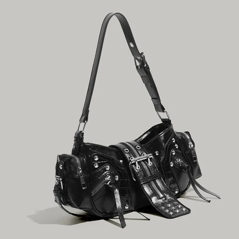 Gothic Rivet Handbag Waist Bag - Luxury Y2K Bags review and price