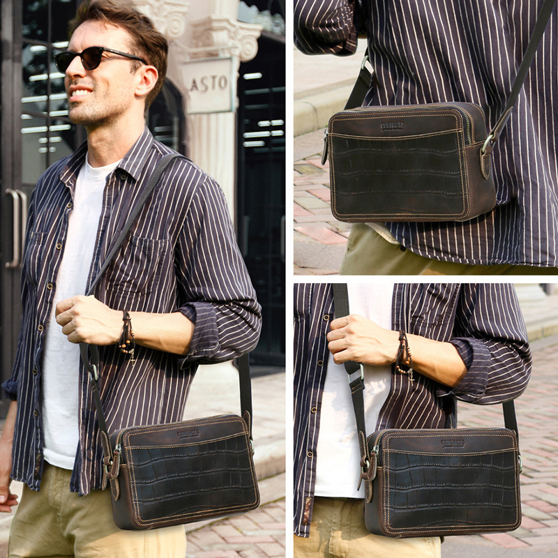 Fashion British Style Top Laye - Genuine Leather Backpack review and price
