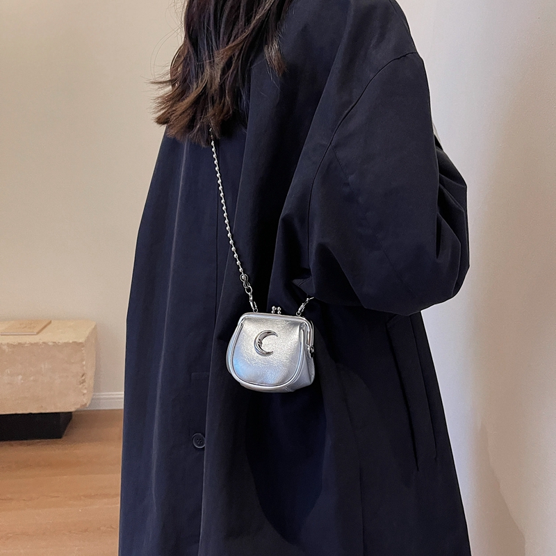 Silver Mini Cute Crossbody Bag - Luxury Y2K Bags review and price