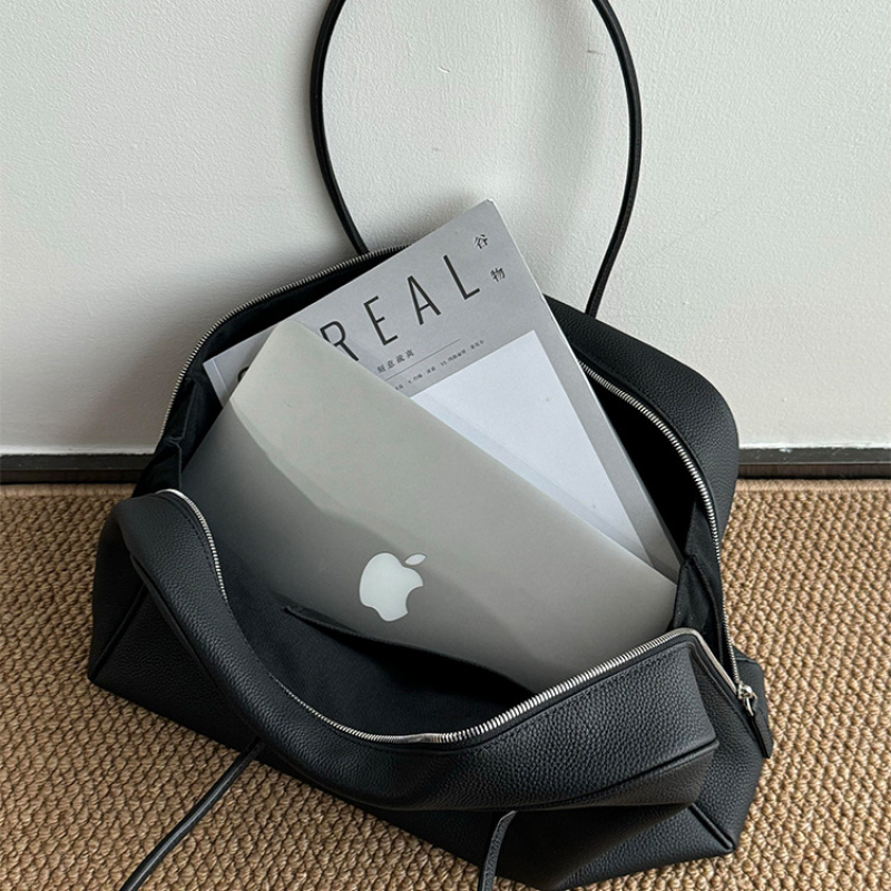 Black Soft Leather Boston Tote - Luxury Bags 2026 review and price