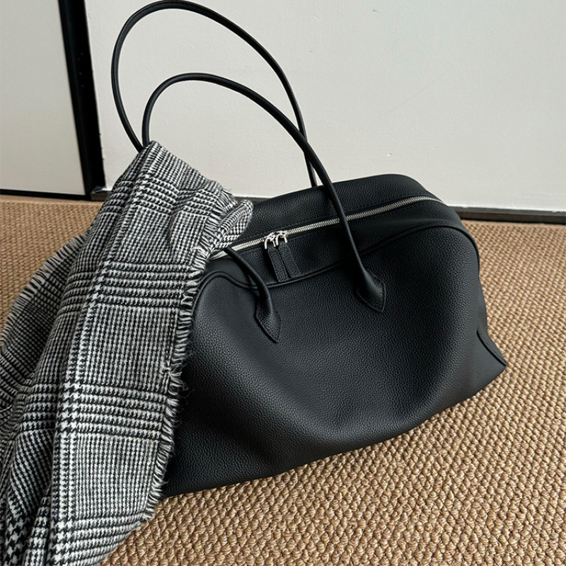 Black Soft Leather Boston Tote - Luxury Bags 2026 review and price